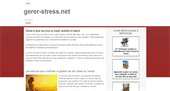 Desktop Screenshot of gerer-stress.net