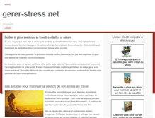 Tablet Screenshot of gerer-stress.net
